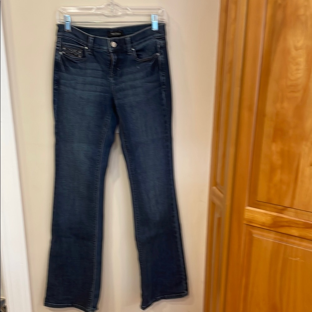 White House Black Market Noir Flair Cut Jeans